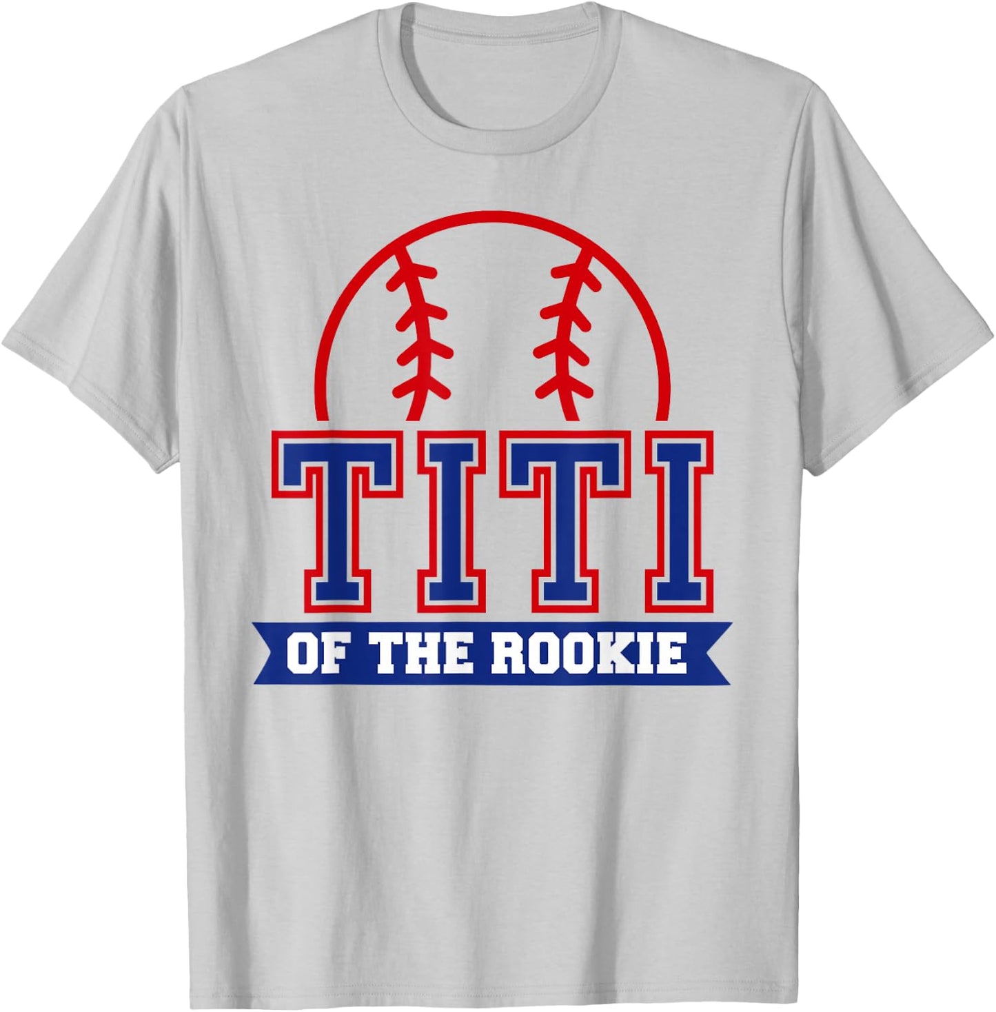 Titi of Rookie 1st Birthday Baseball Theme Matching Party T-Shirt - T-Shirt | Ash