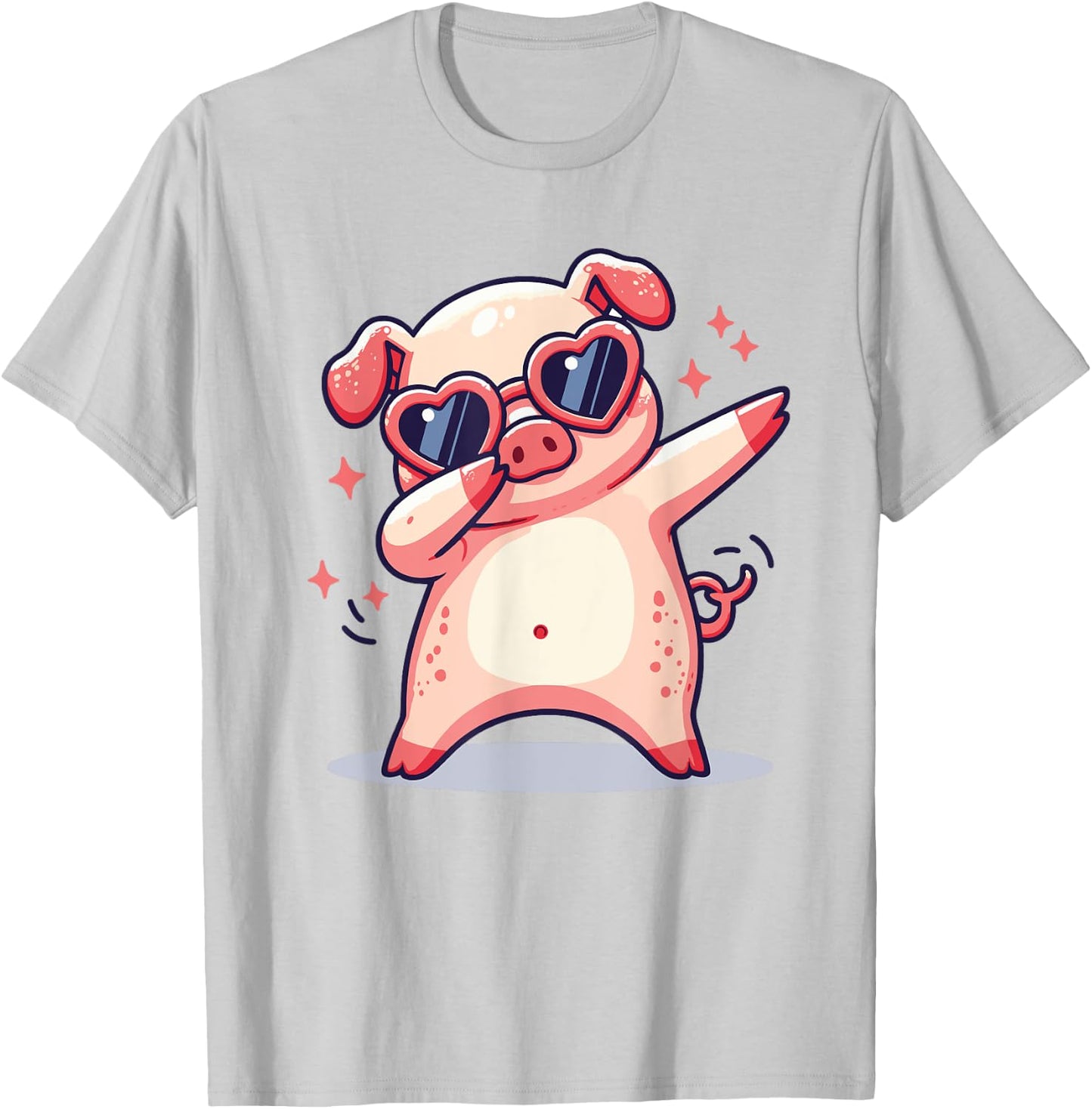 Dabbing Pig Dab Dance Pig Lovers Farmer T-Shirt - T-Shirt | Ash