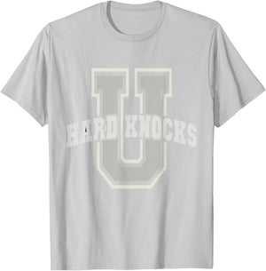 Funny UNIVERSITY of HARD KNOCKS Affirmation College Senior T-Shirt - T-Shirt | Ash