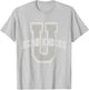 Funny UNIVERSITY of HARD KNOCKS Affirmation College Senior T-Shirt - T-Shirt | Ash