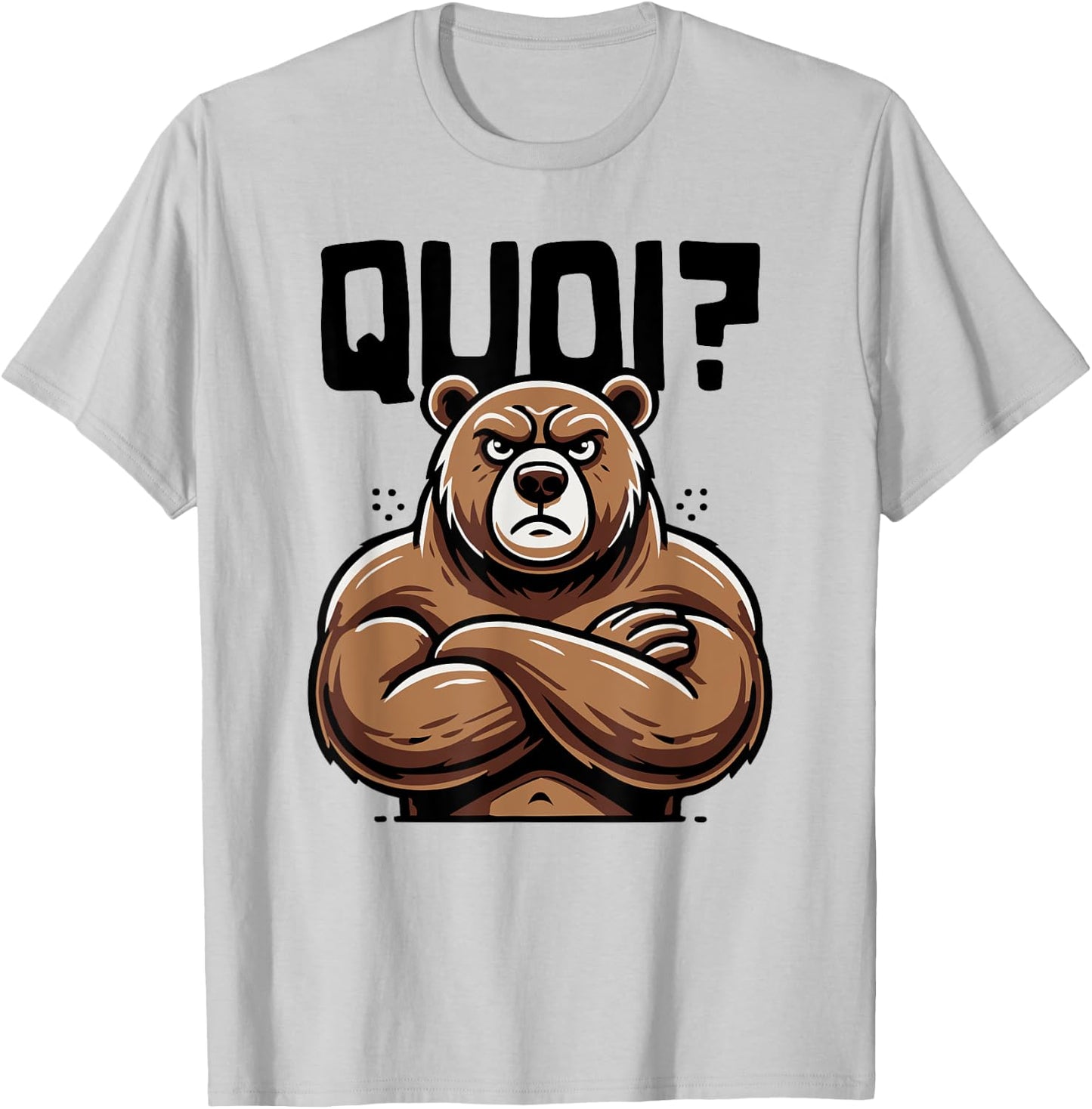 What Bear Shirt for Woman Girl Boy Idea Humour Bear , white, S T-Shirt - T-Shirt | Ash
