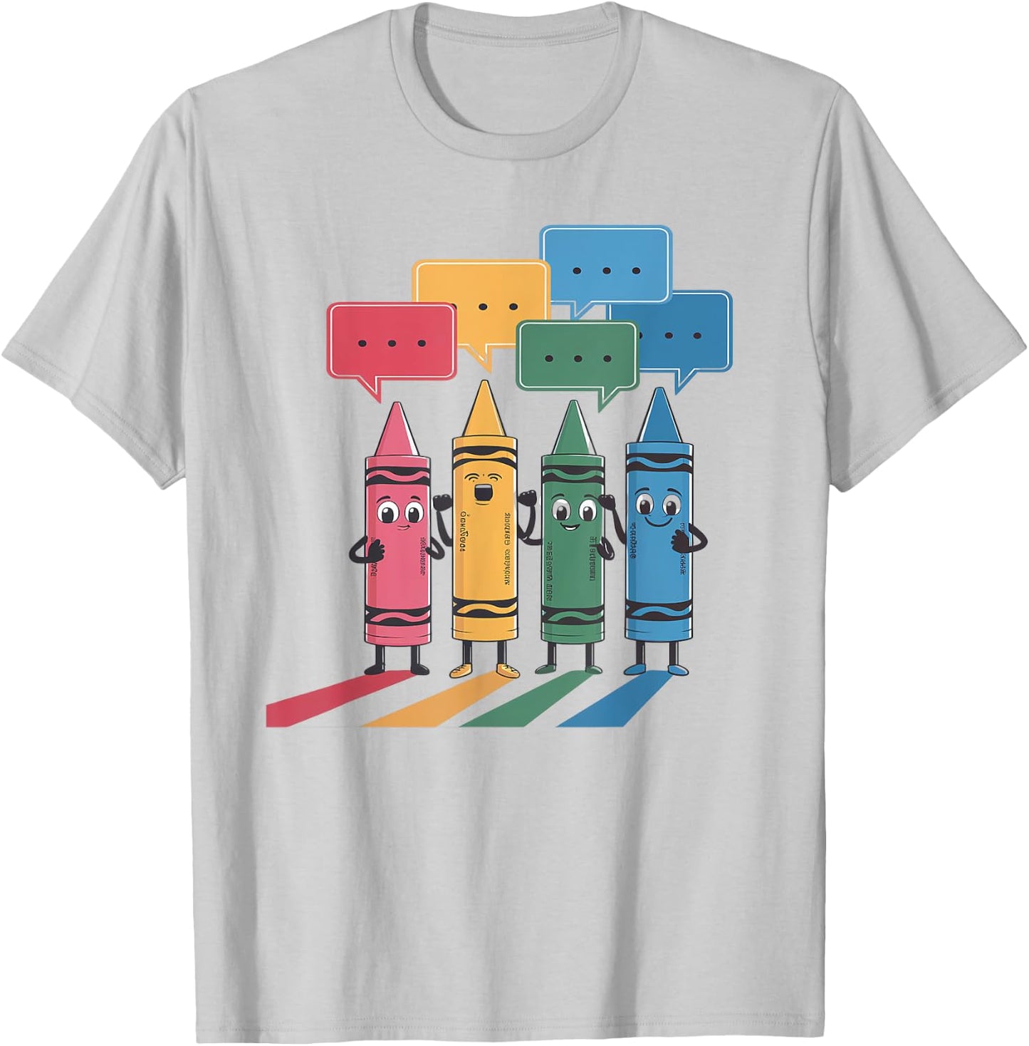 Crayon Mood Color Crayons Cute Friyay Teacher Life Costume T-Shirt - T-Shirt | Ash