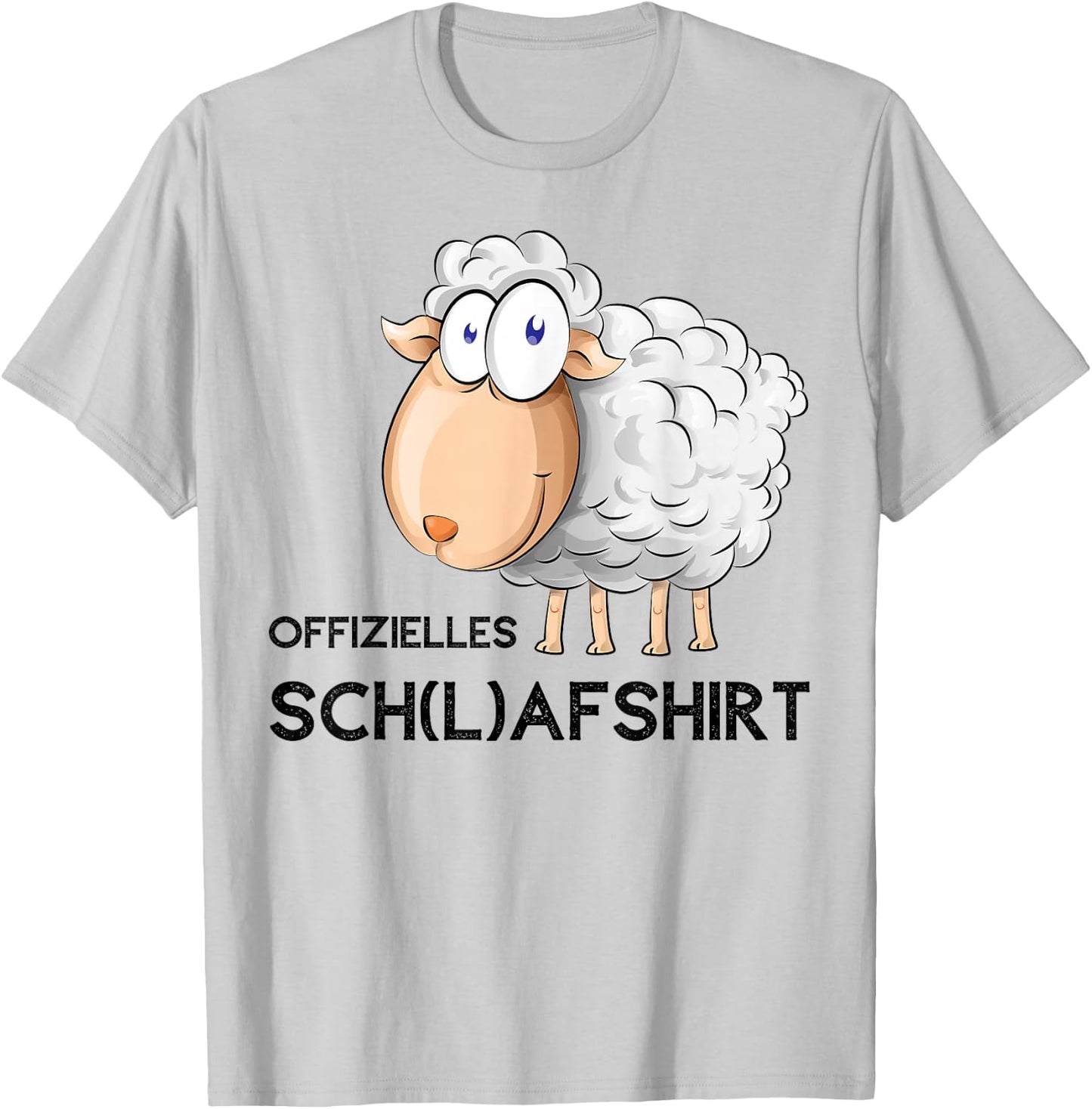 HYPNOTAO SHOP Official Sleep Shirt Sheep Pyjamas Nightdress Grey Small Classic Cartoon Sheep Sleep Shirt T-Shirt - T-Shirt | Ash