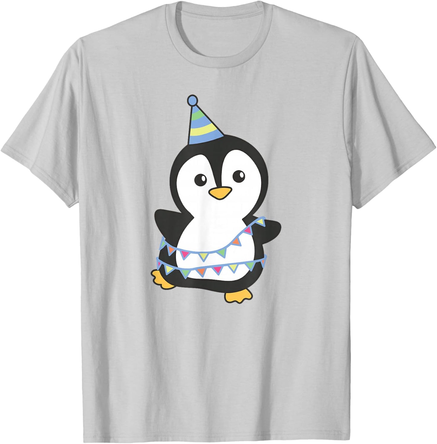Birthday Penguin for Children a Birthday Penguin T-Shirt - T-Shirt | Ash