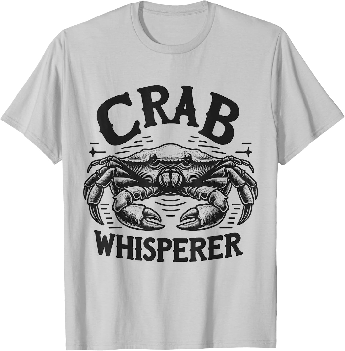Crab Whisperer Vintage - Classic Crabbing & Fishing T-Shirt - T-Shirt | Ash