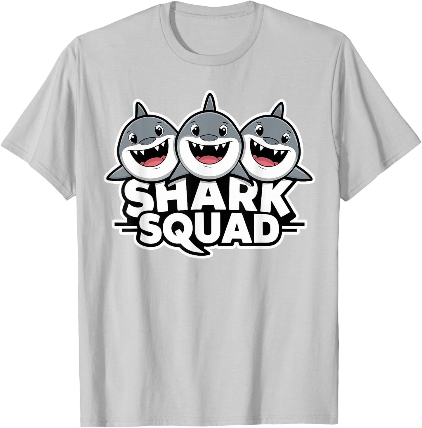 Shark Squad for Shark Lover Shirt | Cool Shark T-Shirt - T-Shirt | Ash
