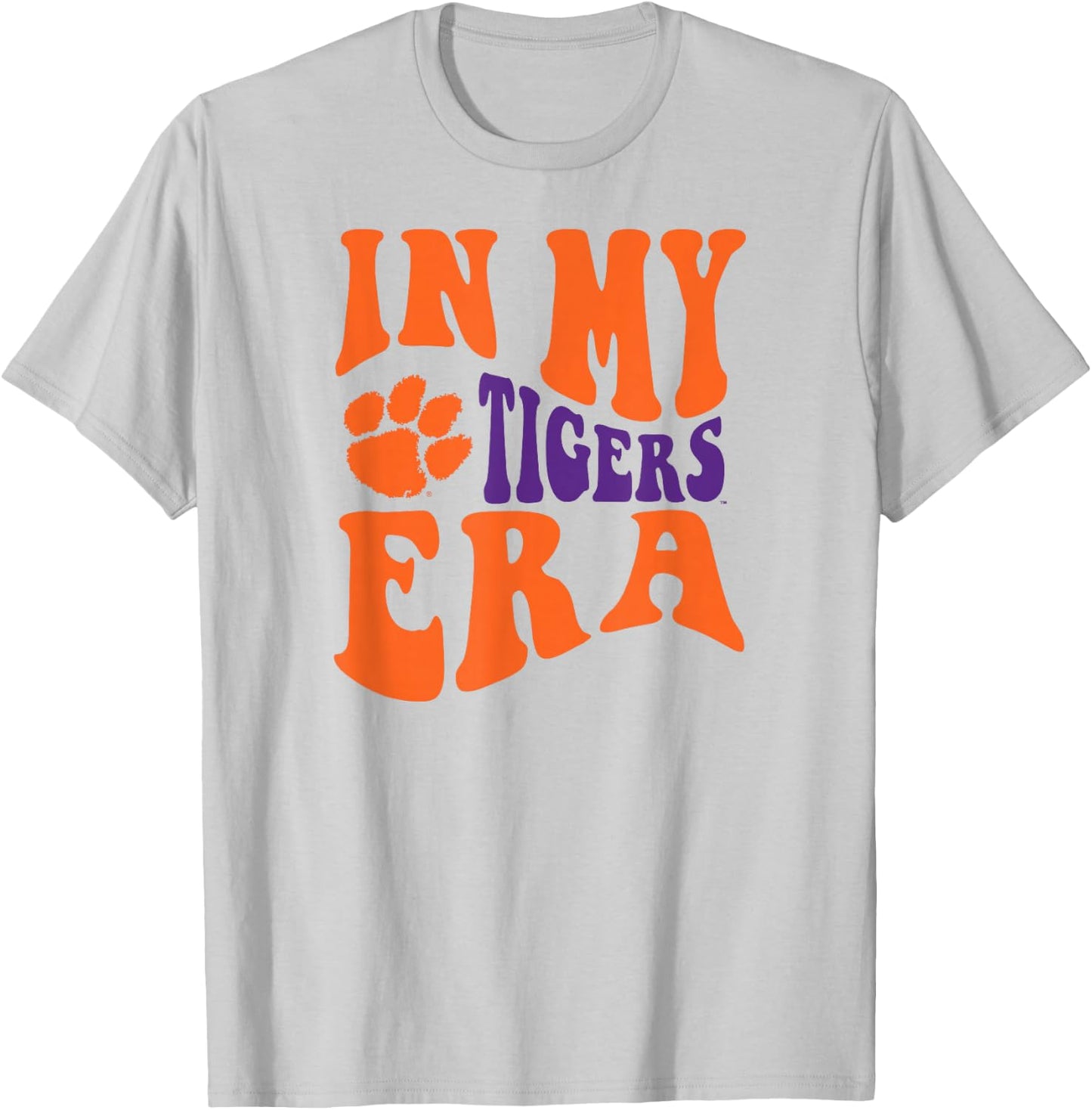 Clemson Tigers Era White Officially Licensed T-Shirt - T-Shirt | Ash