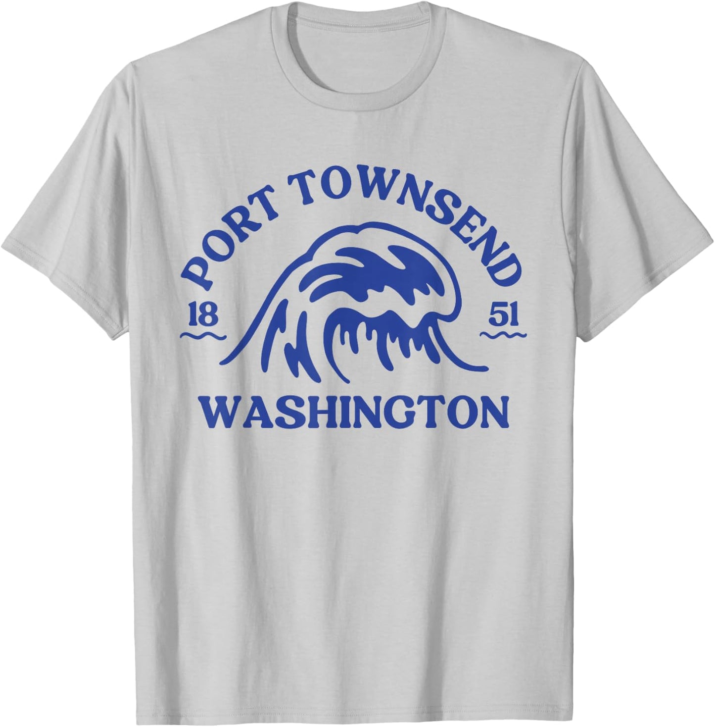 Port Townsend Washington Wave, Port Townsend T-Shirt - T-Shirt | Ash