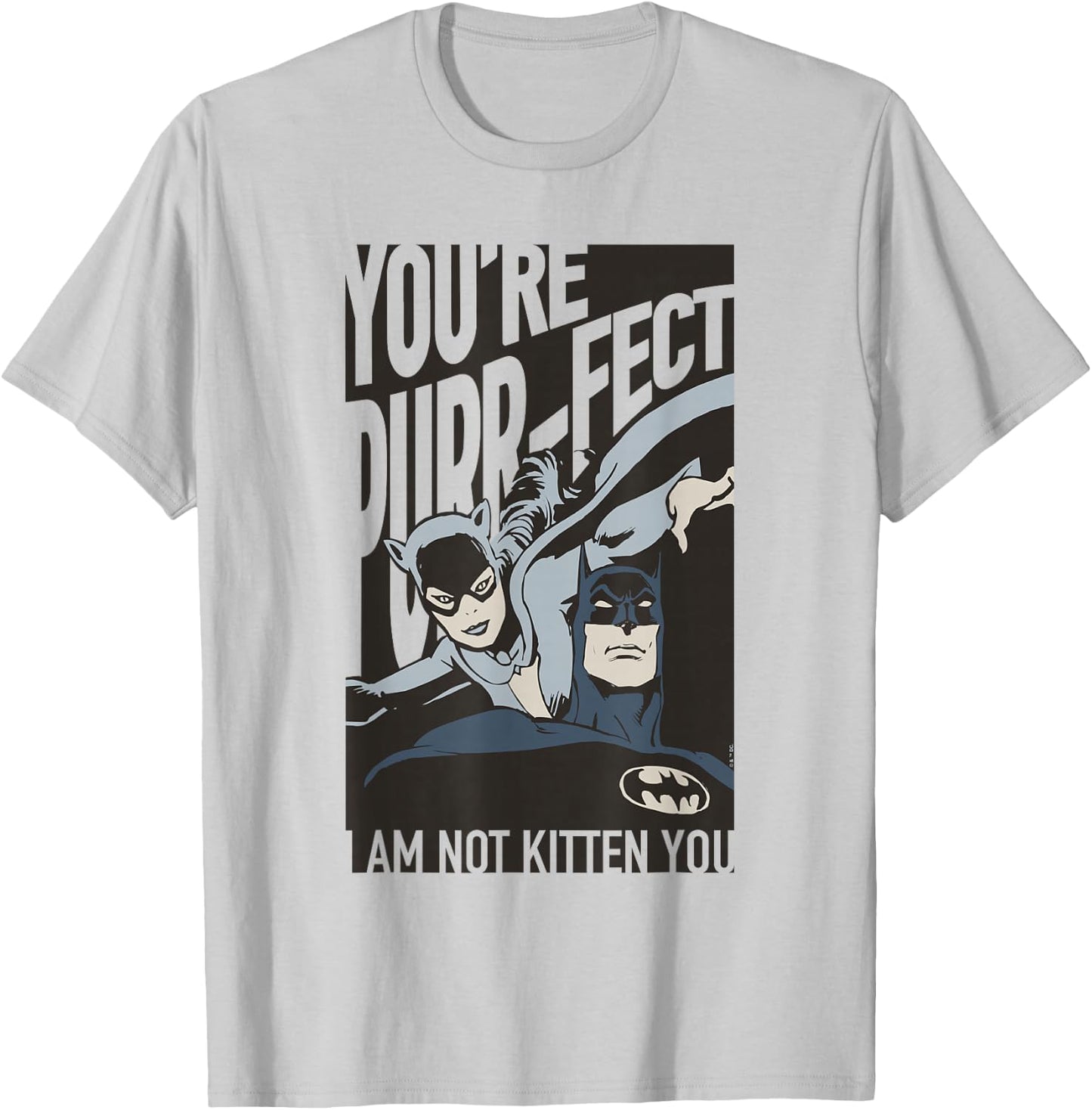 Batman Valentine's Day Catwoman You're Purrfect T-Shirt - T-Shirt | Ash