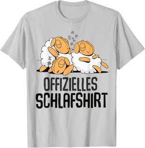 Schaf Offizielles Schlafshirt Schlafanzug & Nachthemd Schaf T-Shirt - T-Shirt | Ash
