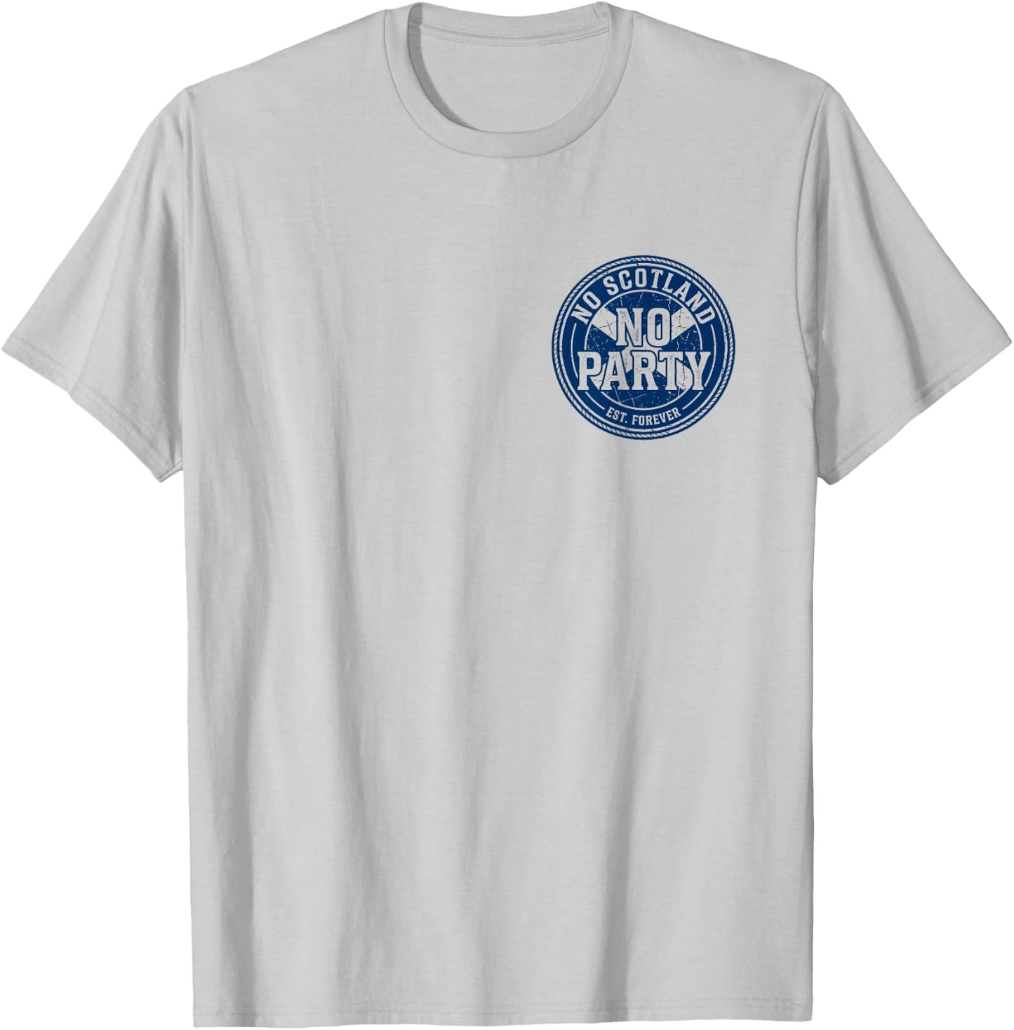 No Scotland No Party Football Proud Scottish Fan Pub T-Shirt - T-Shirt | Ash
