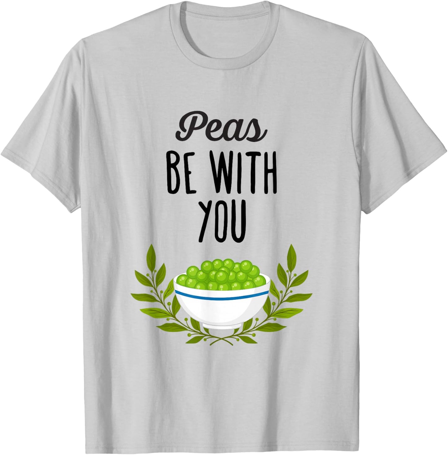 Peas be with you - Funny Thanksgiving Pun T-Shirt - T-Shirt | Ash