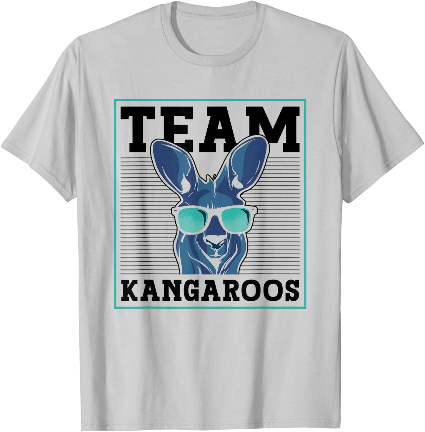 Team Kangaroos Animal Lover Australia Kangaroo T-Shirt - T-Shirt | Ash
