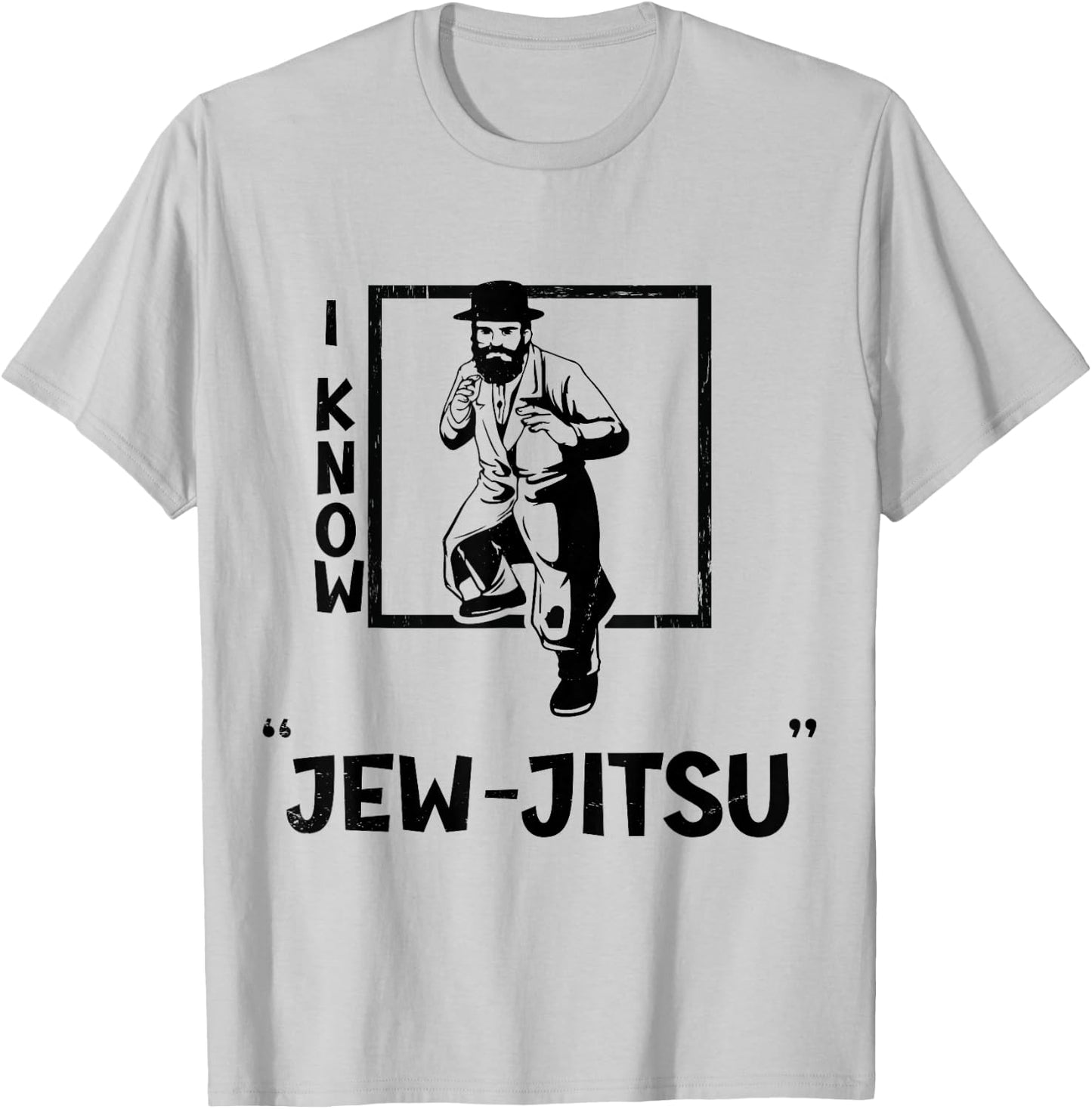 I know the Jewjitsu I know the Jewjitsu Funny Jiu Jitsu Jewish MMA T-Shirt - T-Shirt | Ash