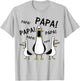 Papa Seagull Funny Dad Bird Humor Father Life T-Shirt - T-Shirt | Ash