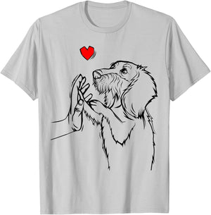 Wirehaired Dachshund Weiner Dog Boys Girls Kids Women T-Shirt - T-Shirt | Ash