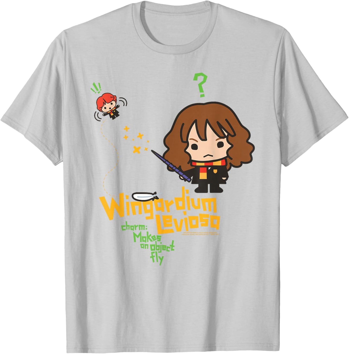 Harry Potter Wingardium Leviosa Hermione Ron T-Shirt - T-Shirt | Ash