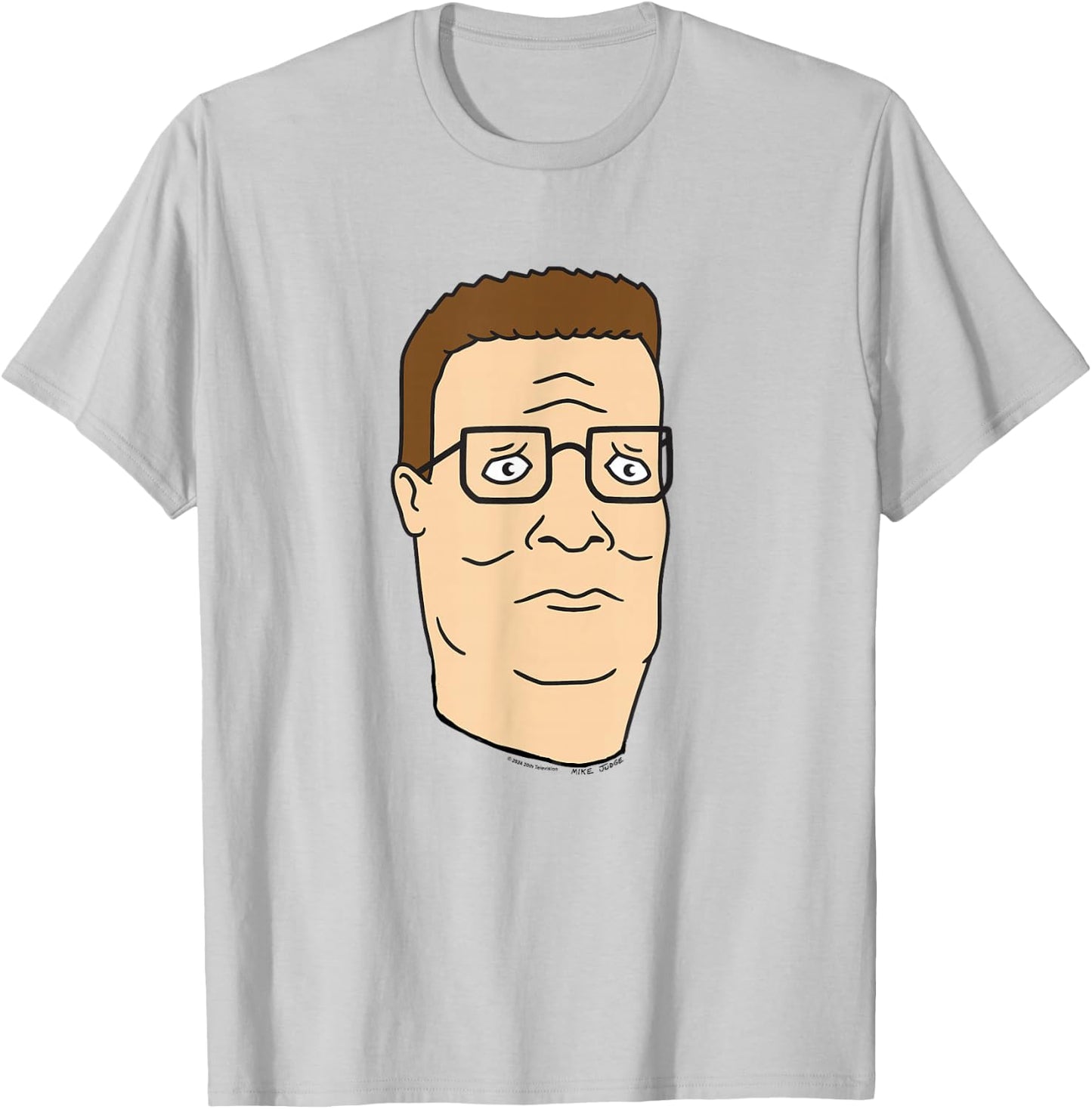 King Of The Hill Hank Hill Simple Portrait T-Shirt - T-Shirt | Ash