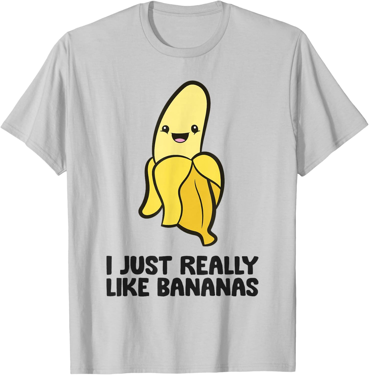 Banana Lover Fruit I Just Really Like Bananas T-Shirt - T-Shirt | Ash