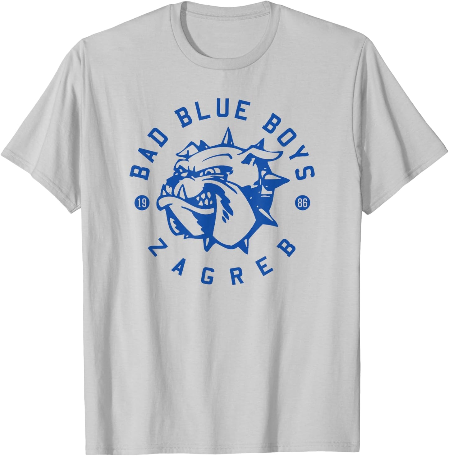 Bad Blue Boys 1986 Zagreb City Ultra Croatia Flag T-Shirt - T-Shirt | Ash
