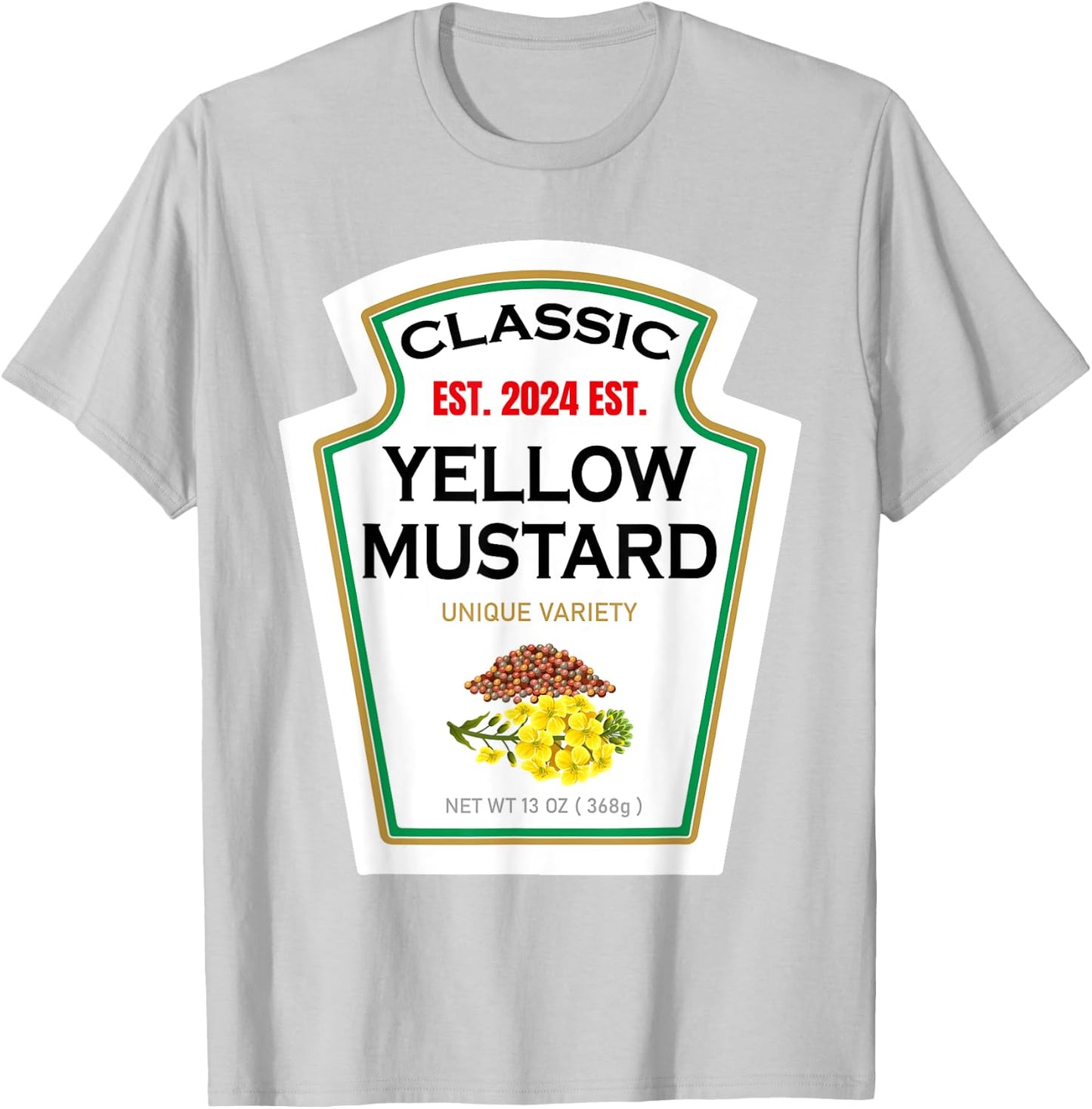 Yellow Mustard DIY Halloween Costume Couples & Group Mayo T-Shirt - T-Shirt | Ash