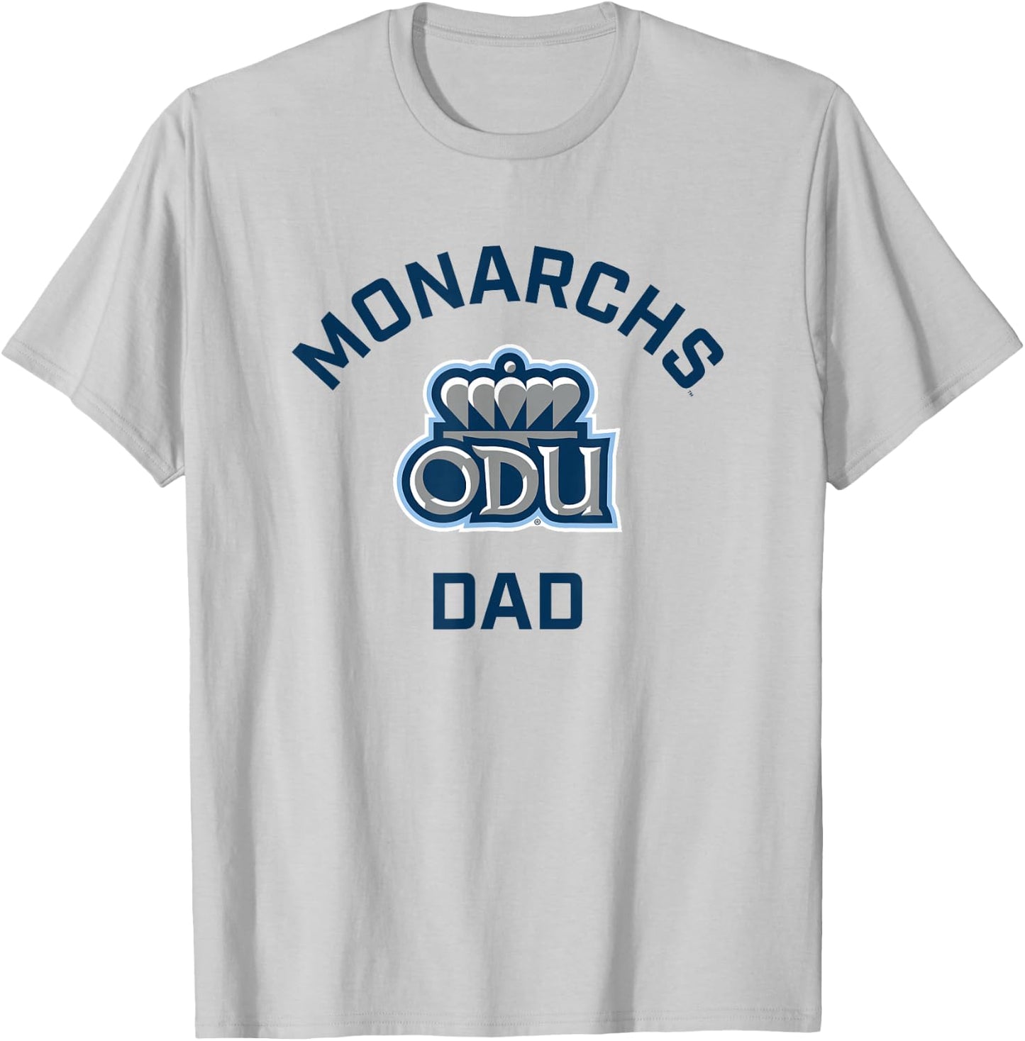 Old Dominion University ODU Monarchs Arched Dad T-Shirt - T-Shirt | Ash