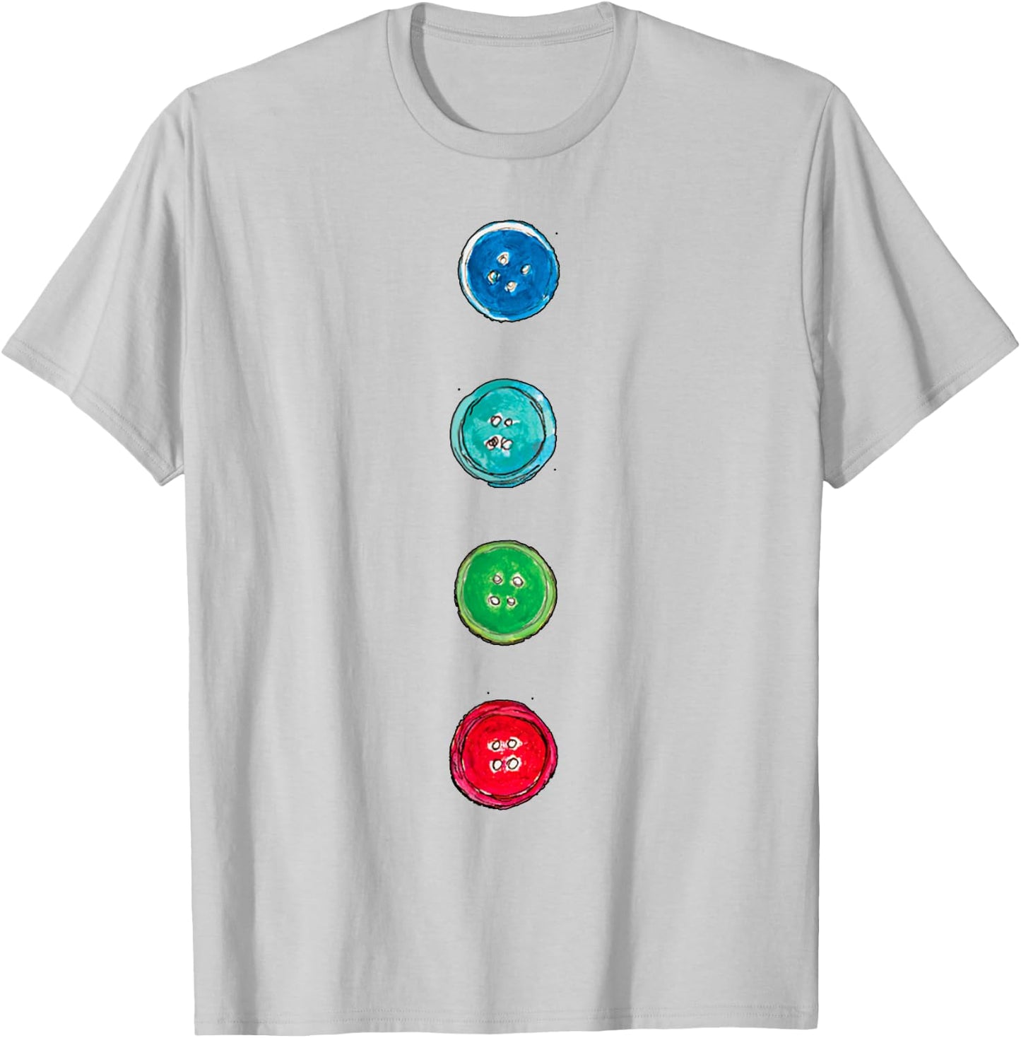 Four Groovy Buttons Blue Cat Funny Halloween Costume Kids T-Shirt - T-Shirt | Ash