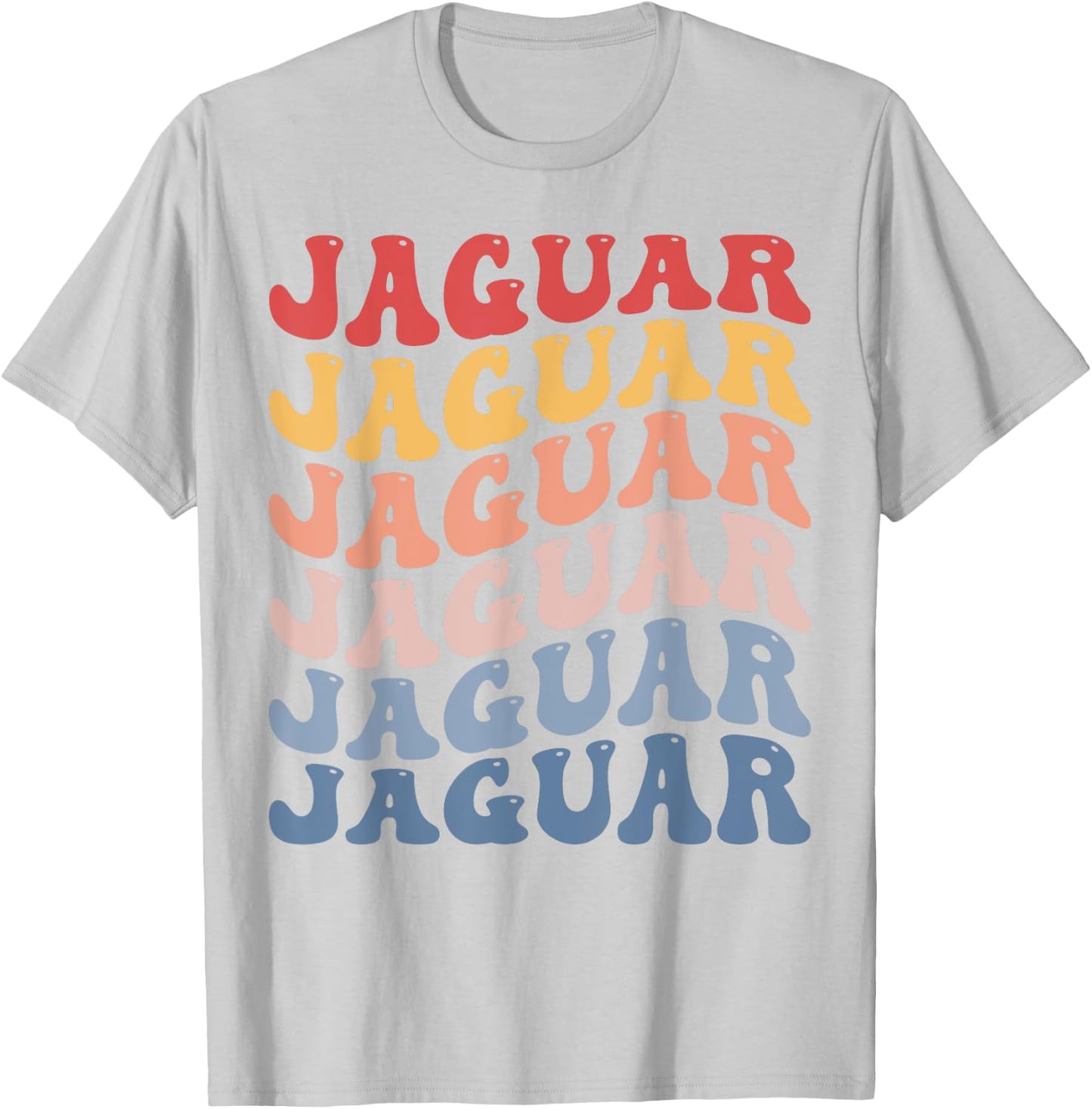 Jaguar Groovy Retro T-Shirt - T-Shirt | Ash