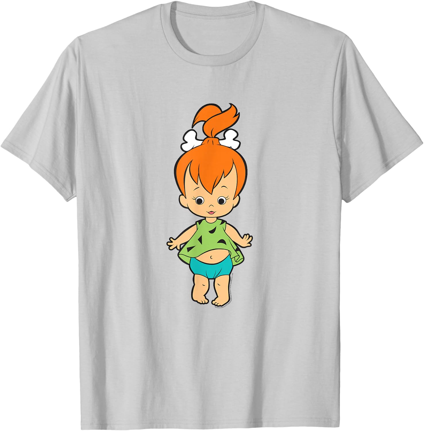 The Flintstones Pebbles Flintstone Big Solo Shot T-Shirt - T-Shirt | Ash