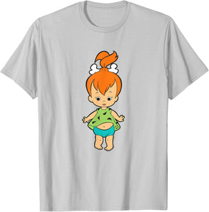 The Flintstones Pebbles Flintstone Big Solo Shot T-Shirt - T-Shirt | Ash