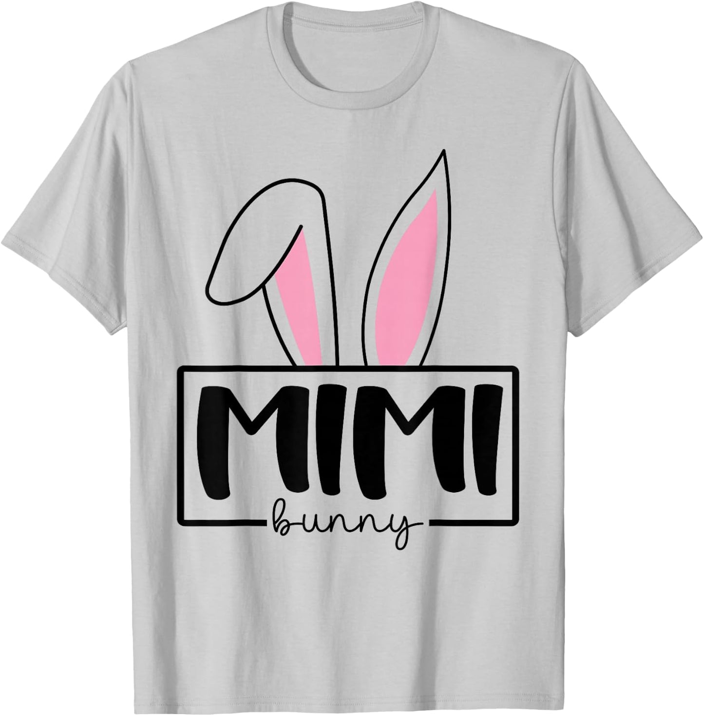 Funny Mimi Bunny Happy Easter Family Matching T-Shirt - T-Shirt | Ash