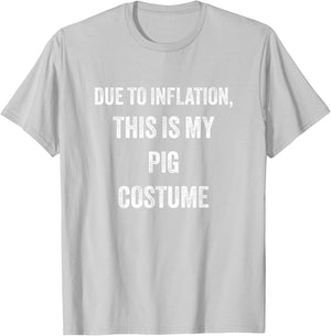 Pig Halloween Costume T-Shirt - T-Shirt | Ash