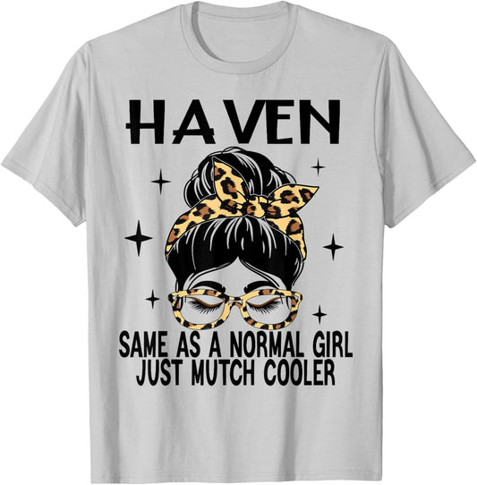 HAVEN Costume Cute Definition Personalized Name HAVEN T-Shirt - T-Shirt | Ash