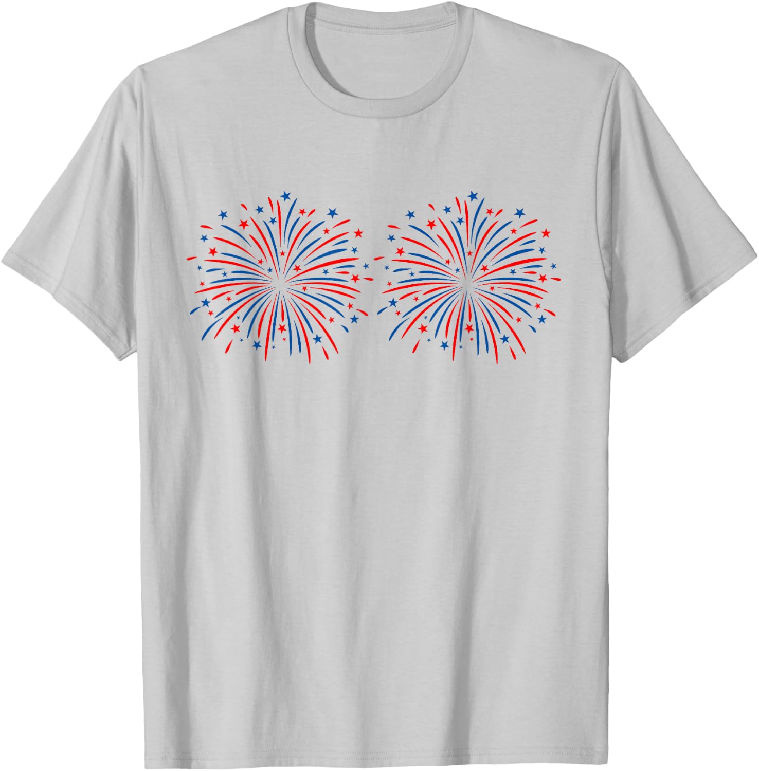 Funny Im Just Here for The Fireworks 4th of July Couple T-Shirt - T-Shirt | Ash
