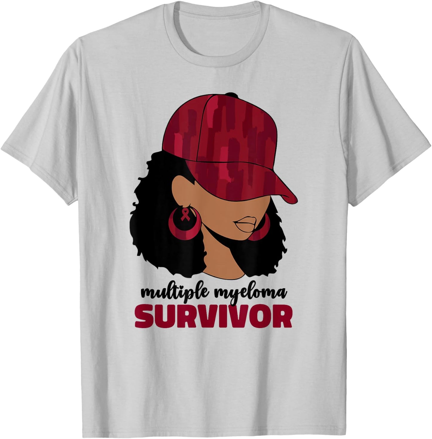 Multiple Myeloma Survivor Multiple Myeloma Cancer T-Shirt - T-Shirt | Ash