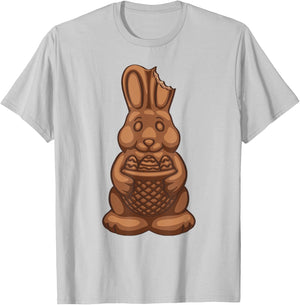 Chocolate Easter Bunny Funny Cute Chocolate Bunny T-Shirt - T-Shirt | Ash