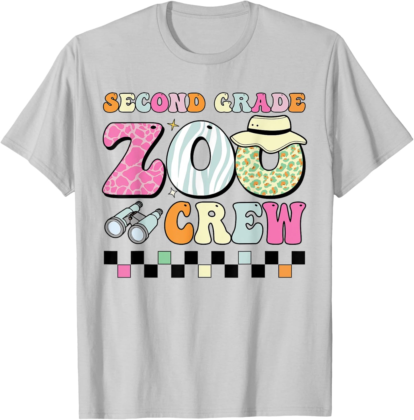 Field Zoo Trip Shirt for Teacher, Second Grade Crew T-Shirt - T-Shirt | Ash