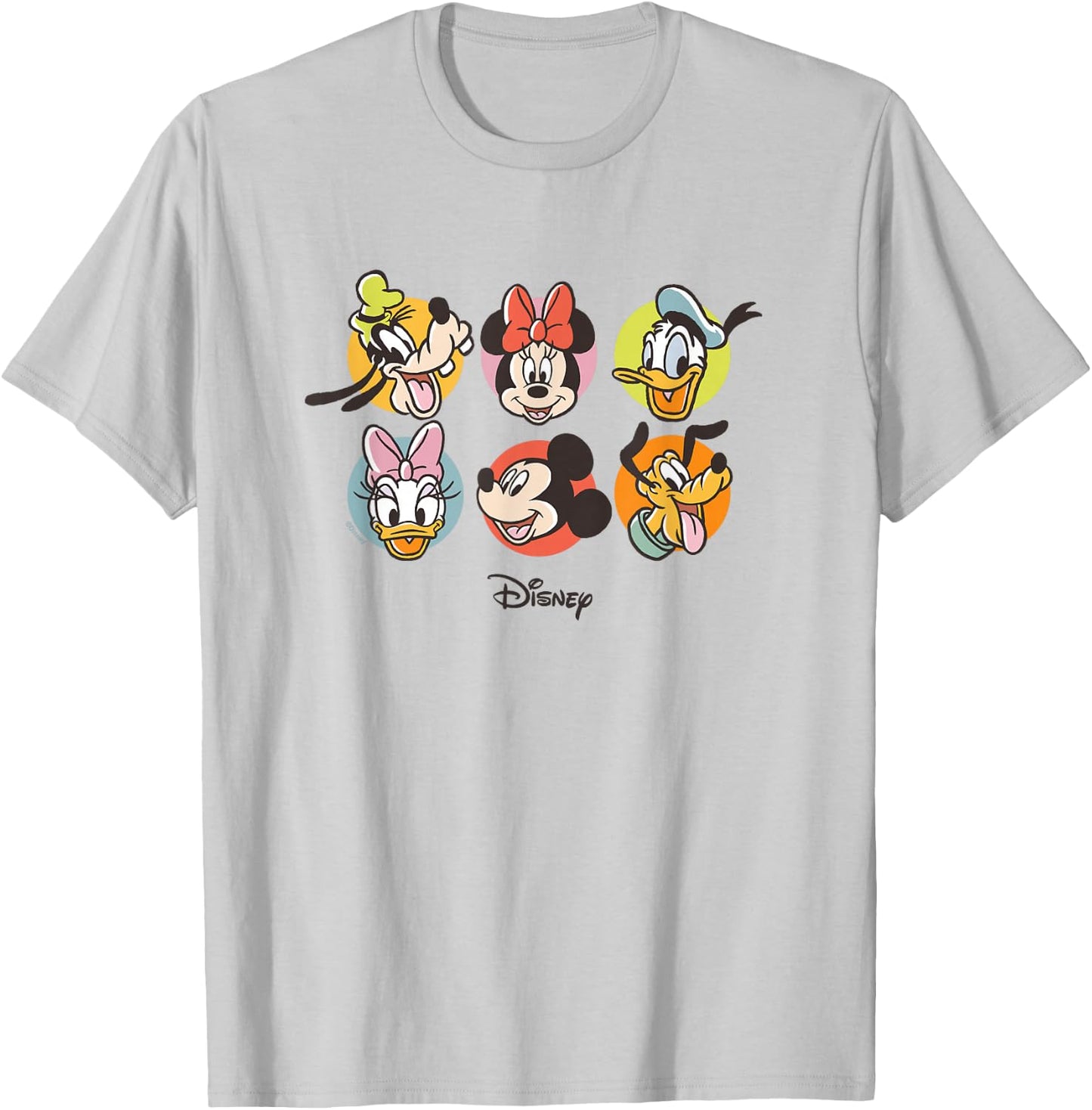 Mickey & Friends - Characters Heads T-Shirt - T-Shirt | Ash