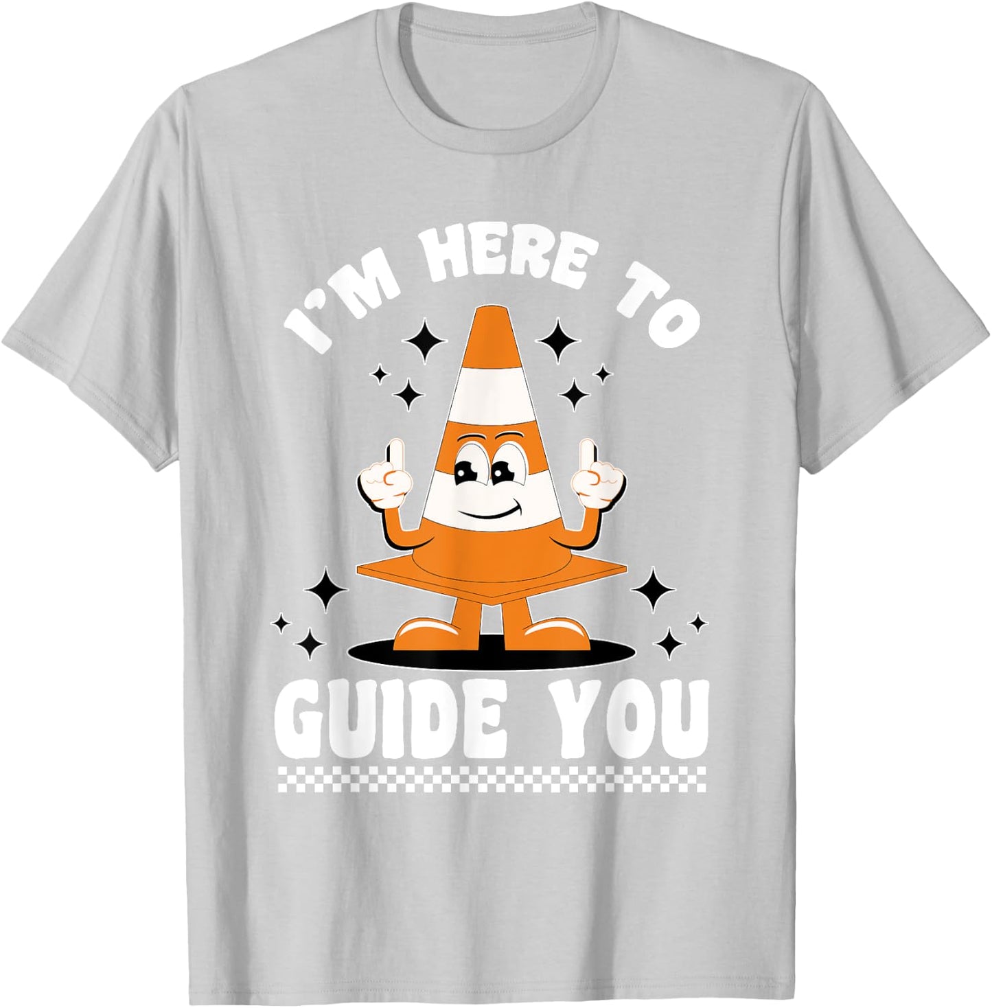 Halloween Traffic Cone Costume Safety Road Cone T-Shirt - T-Shirt | Ash