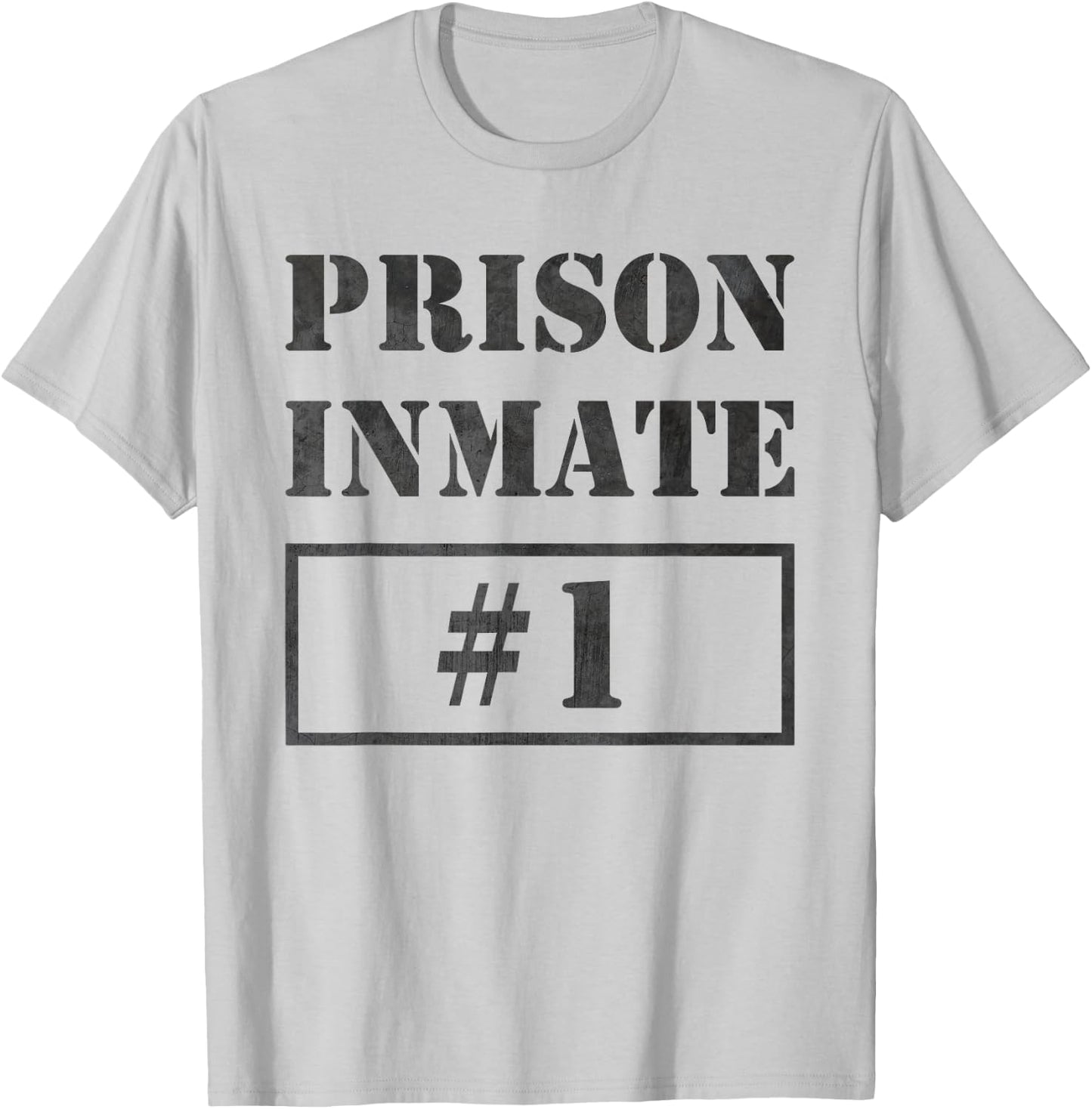 Prisoner Costume Inmate Funny Orange Escaped Jail T-Shirt - T-Shirt | Ash