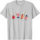 Retro American Watermelon Hotdog Firework Rocket 4th of July T-Shirt - T-Shirt | Ash