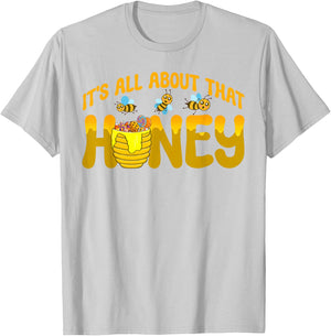 Honey Pot Costume It's All About That Honey Honey Jar T-Shirt - T-Shirt | Ash