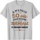 50 years birthday 50 years gift 50 years funny , white, S T-Shirt - T-Shirt | Ash