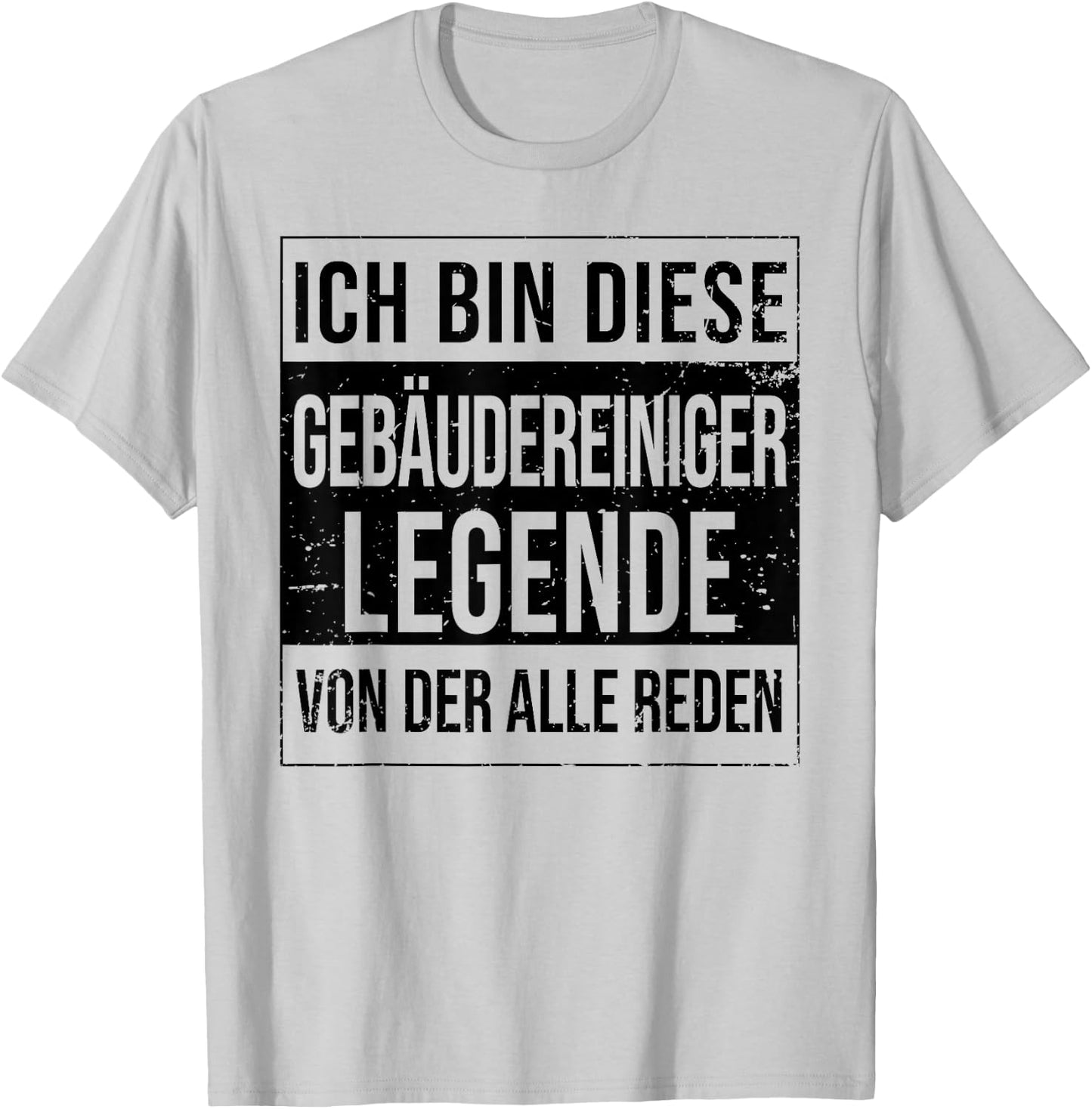 Reinigungskraft Geburtstag geboren Legende Gebäudereiniger T-Shirt - T-Shirt | Ash