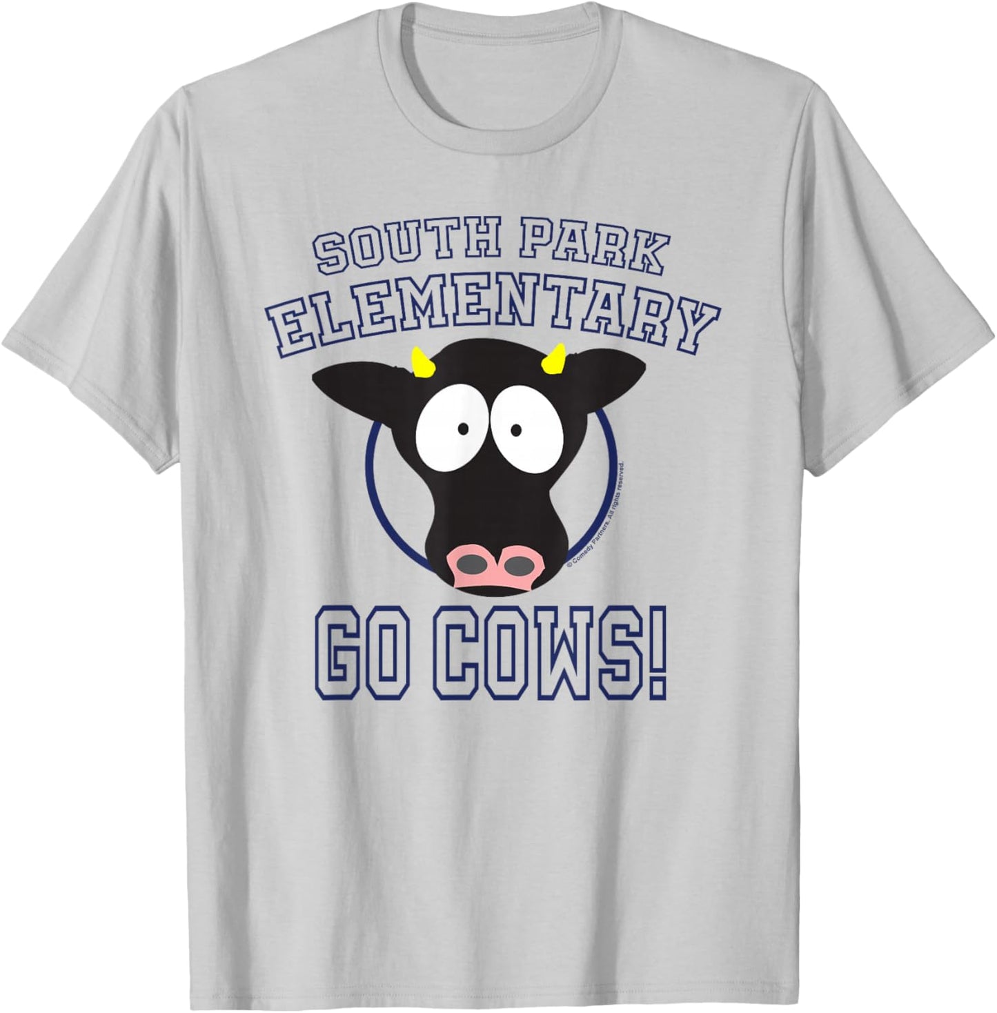 South Park Elementary GO COWS! , white, S T-Shirt - T-Shirt | Ash