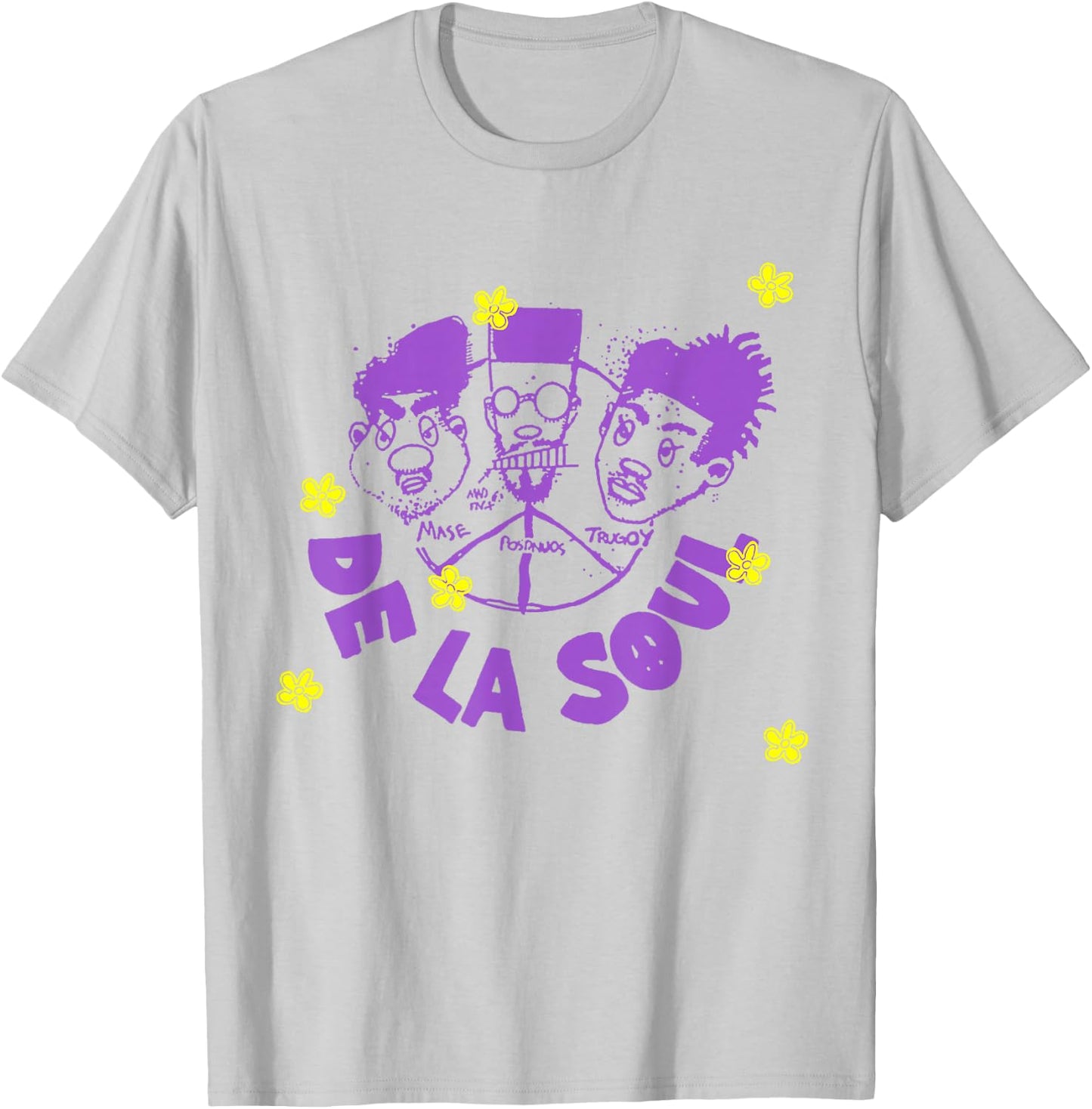 Official De La Soul Illustrated , White T-Shirt - T-Shirt | Ash