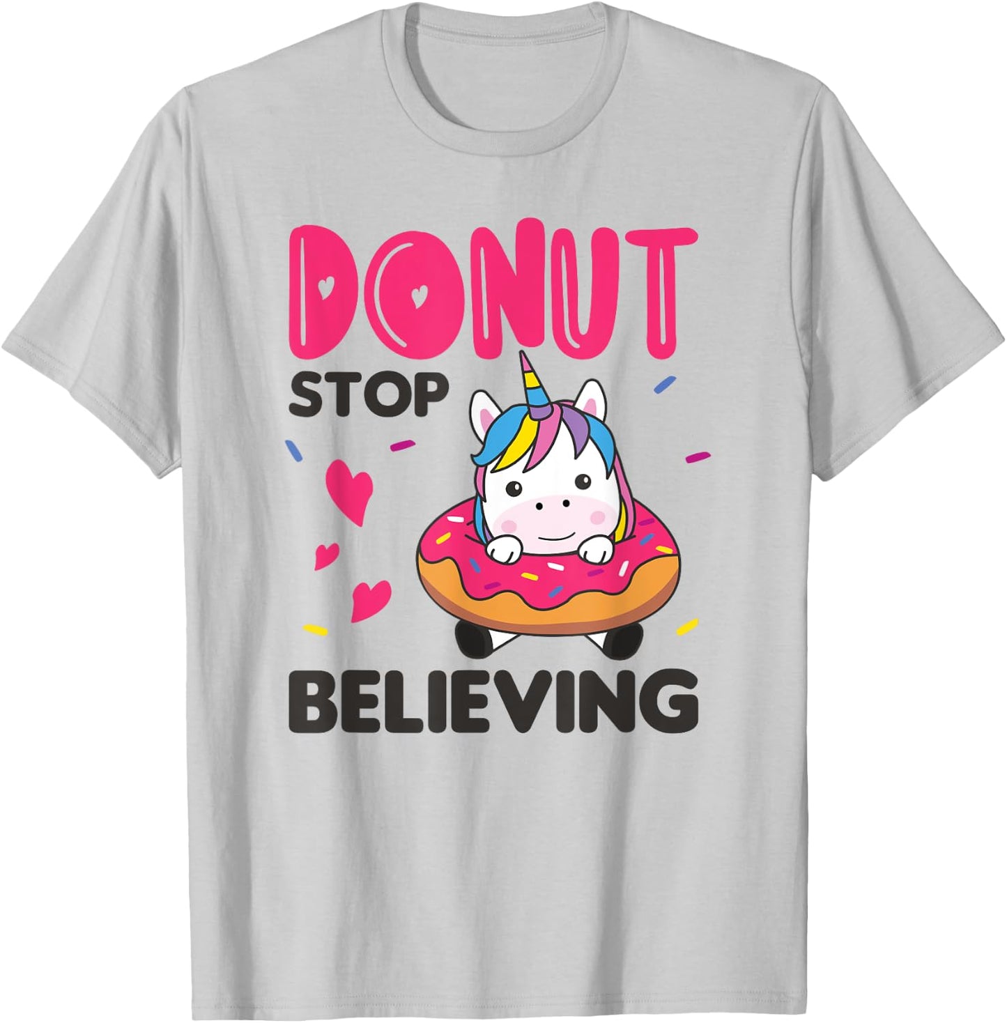 Donut Unicorn Pun Unicorns Donuts T-Shirt - T-Shirt | Ash