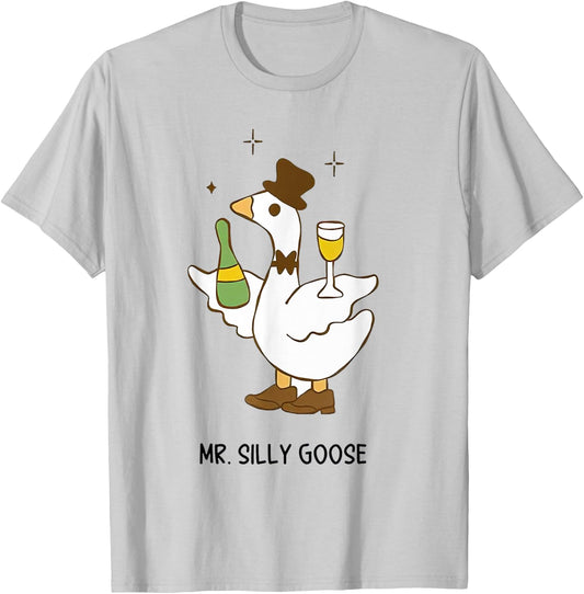 Mr Silly Goose Bride To Be Wedding Drinking Bride Goose T-Shirt - T-Shirt | Ash