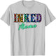 Inked Mama – Tattooed Mom with Leopard Print Attitude T-Shirt - T-Shirt | Ash