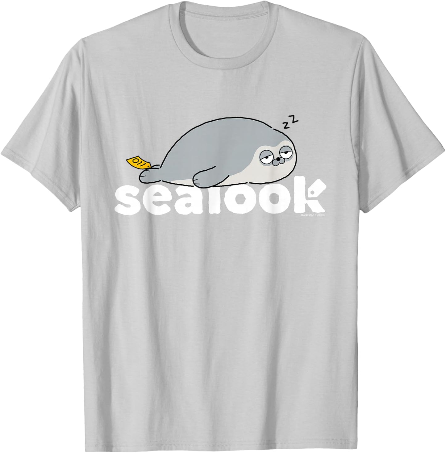 Sealook Sleepy Seal T-Shirt - T-Shirt | Ash